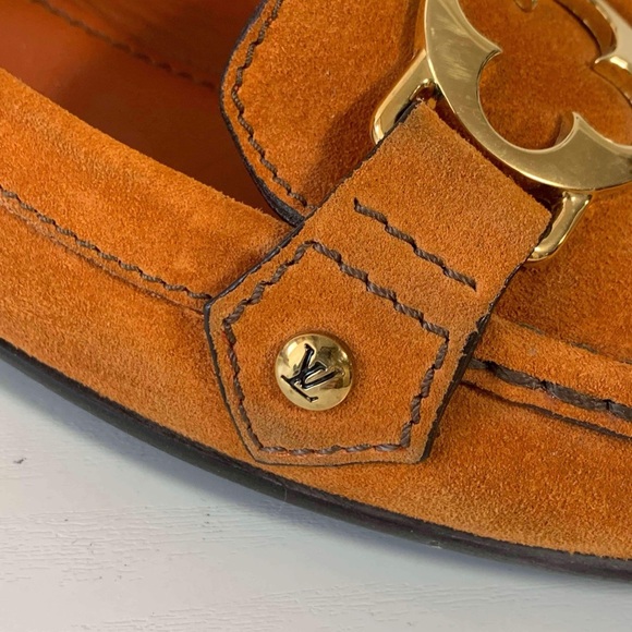 Louis Vuitton Suede slip on Flats/Driving Loafers - Picture 5 of 16